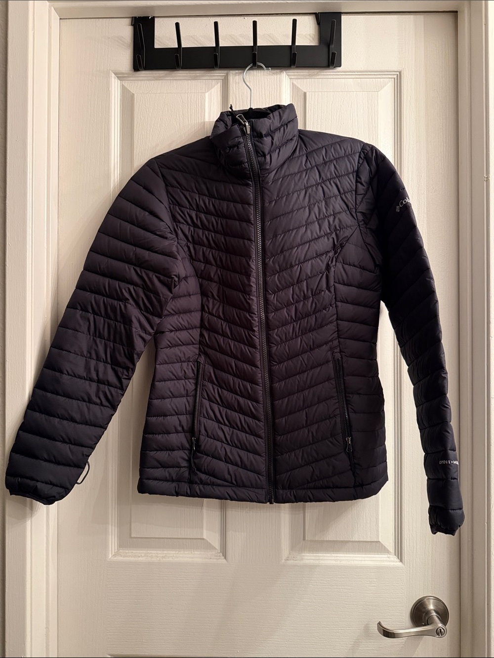 Columbia Women's Dark Black Quilted Packable Puffer Jacket